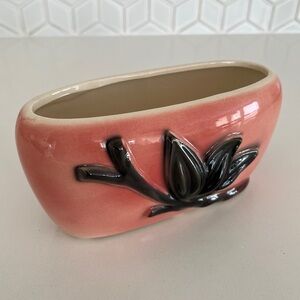 VINTAGE Royal Copley Ceramic Planter 3D Botanical Design Mid-Century 50's Retro